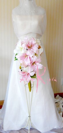 他の写真3: 造花カサブランカ　ピンク＆ホワイト　 ボリュームT