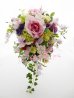 画像2: 造花パープルローズグラデーション　シャワースタイルブーケ ボリュームT・ブトニア・ヘッドパーツセット (2)