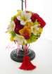画像1: 造花オーダーメイドブーケ　和装用ボールブーケ（トロピカルミックス） (1)