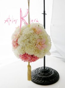 他の写真2: 造花オーダーメイドブーケ　和装用ボールブーケ（コチョウラン＆マム）