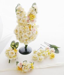 他の写真1: 造花オーダーメイドブーケ　ウサギブーケ・ブトニア・ヘッドパーツ・アームレット