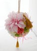 画像3: 造花オーダーメイドブーケ　　和装用ボールブーケ（ピンクダリア＆マム） (3)