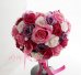 画像2: 造花オーダーメイドブーケ　ハートブーケ・ブトニア・ヘッドパーセット（ピンク＆パープル） (2)