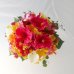 画像2: 造花オーダーメイドブーケ  ラウンド（3パーツシェア）・ブトニア・ヘッドパーツ（トロピカルミックス） (2)