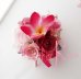 画像4: 造花オーダーメイドブーケ　ラウンド・ブトニア・花冠（ピンクローズ＆プルメリア） (4)