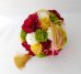 画像3: 造花オーダーメイドブーケ　和装ボールブーケ（Ｒダリア・マム3Ｃ） (3)