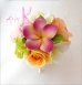 画像5: 造花オーダーメイドブーケ　ラウンド22・ブトニア・ヘッドパーツ（プルメリア＆カラフルローズ）