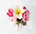 画像4: 造花オーダーメイドブーケ ラウンド22・ブトニア・花冠・ヘッドパーツ（ピンクローズ＆プルメリア）