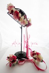 画像: 造花オーダーメイド 花冠&ブトニア＆アームレット　（ハイドランジアグラデーション）