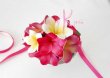 画像7: 造花オーダーメイドブーケ　ラウンド23・ブトニア・花冠・リストレット（ピンク＆ホワイトプルメリア）