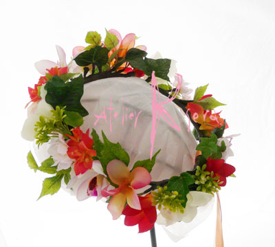 画像: 造花オーダーメイド 花冠・ブトニアセット（ナチュラルトロピカルイメージ）