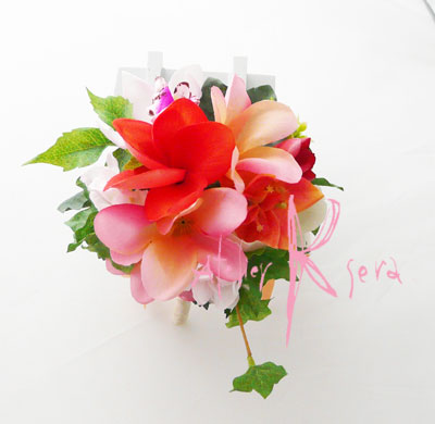 画像3: 造花オーダーメイド 花冠・ブトニアセット（ナチュラルトロピカルイメージ）