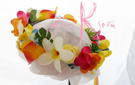 画像2: 造花オーダーメイドブーケ　ラウンド・ブトニア・花冠・ヘッドパーツ